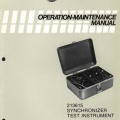 Manual No 33177 A  Test Instrument